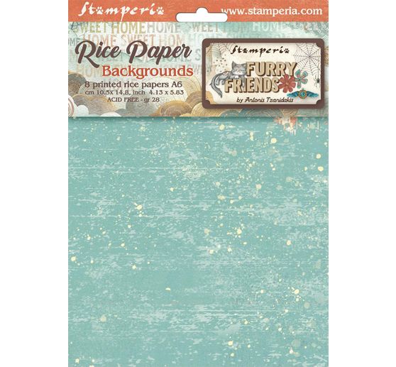 Motif straw silk backgrounds "Furrry Friends"