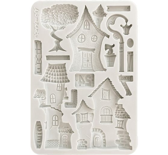 Silikonowa forma A5 "Furry Friends - Houses"