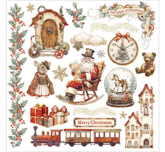 Rub On asortyment "Gear up for Christmas"