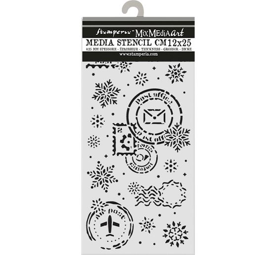 Stencil "Gear up for Christmas - Snowflakes"