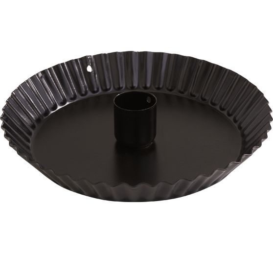 Metal candle holder bowl for 1 stick candle