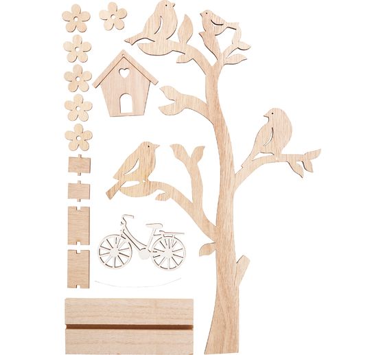 VBS Wooden building kit "Tree with birdhouse"