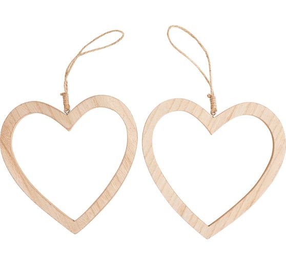 VBS Decoration pendant hearts, set of 2