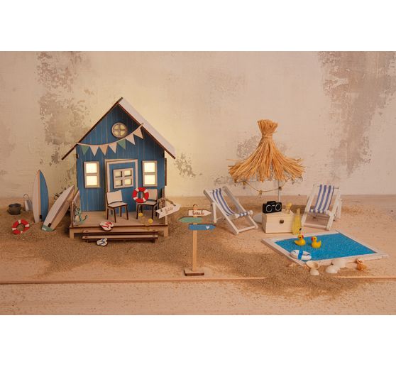 Wooden building kit "Beach house"