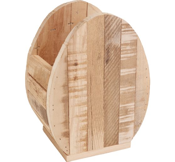 Wooden plant pot "Egg"