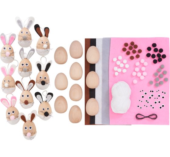 VBS Craft kit decoration pendants "Egg bunnies"