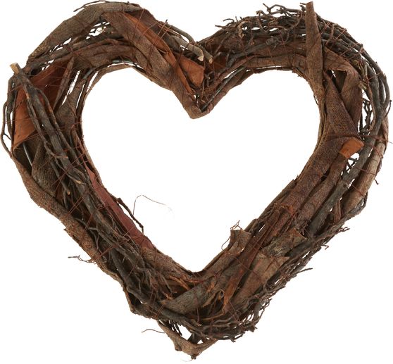 VBS Natural wreath "Heart", 25 cm