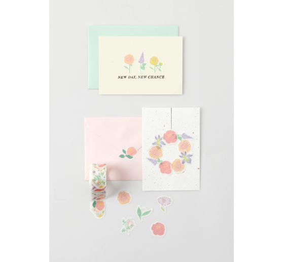Washi sticker "Pastel flowers"