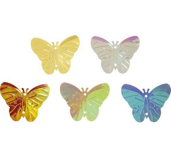 Elementy dekoracyjne z cekin&oacute;w "Motyle"