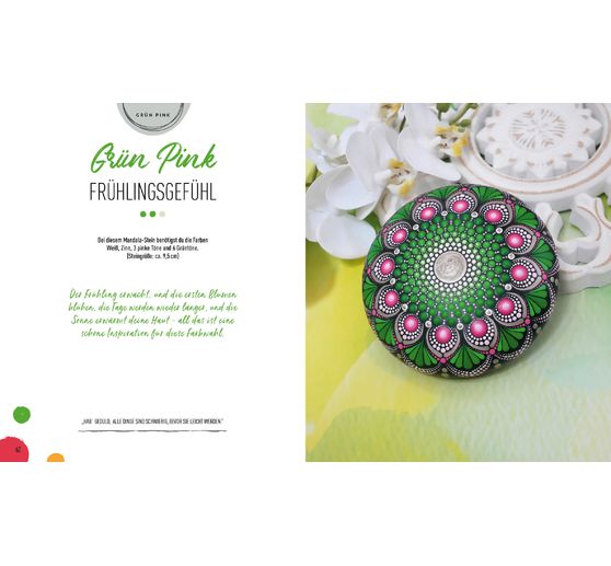 Książka "Steine bemalen - MANDALA"
