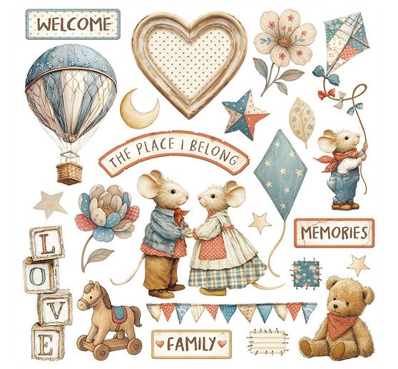 Rub On assortment "Family"