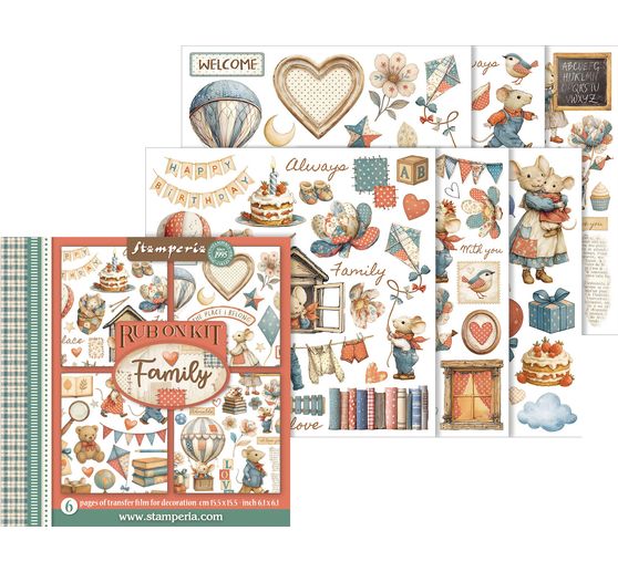 Rub On assortment "Family"