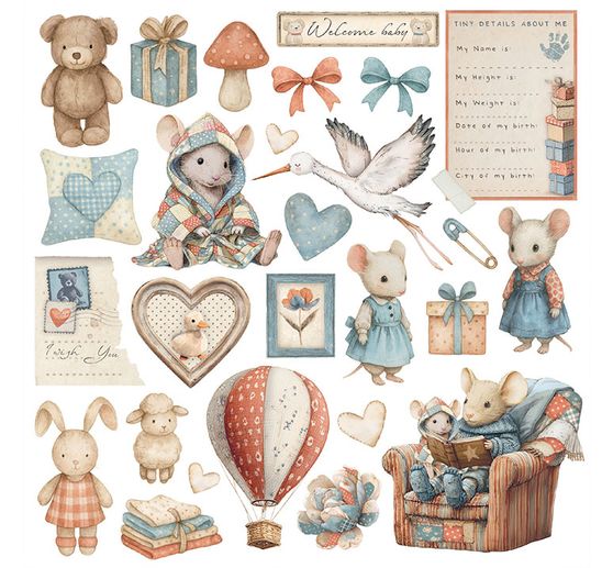 Rub On assortment "Baby"