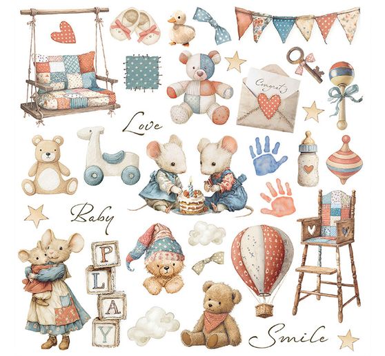 Rub On assortment "Baby"