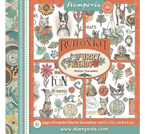 Rub On asortyment "Furry Friends"