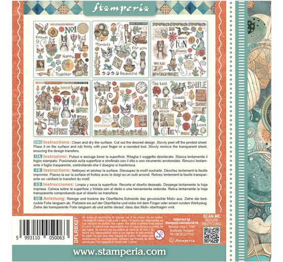 Rub On asortyment "Furry Friends"