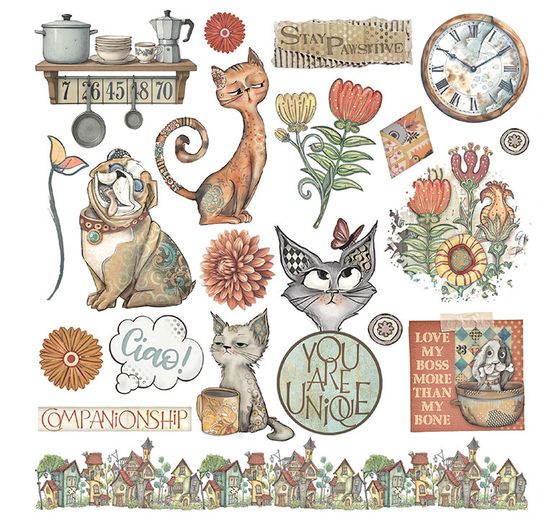 Rub On asortyment "Furry Friends"