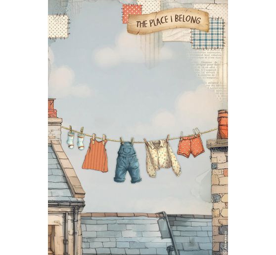 Motif straw silk assortment "Family", set of 6