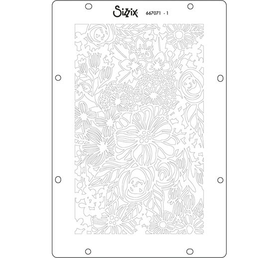 Sizzix Stencil zestaw "Botanicals", 4 szt.