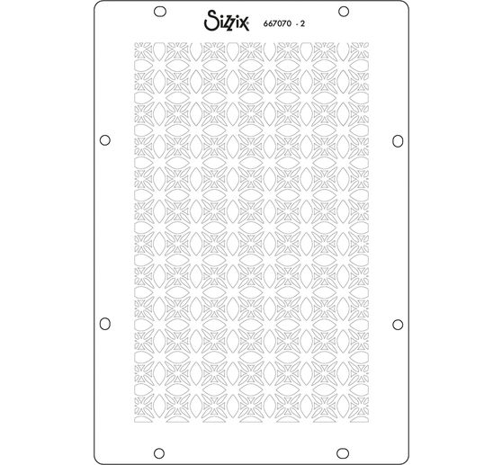 Sizzix Stencil zestaw "Backgrounds", 4 szt.