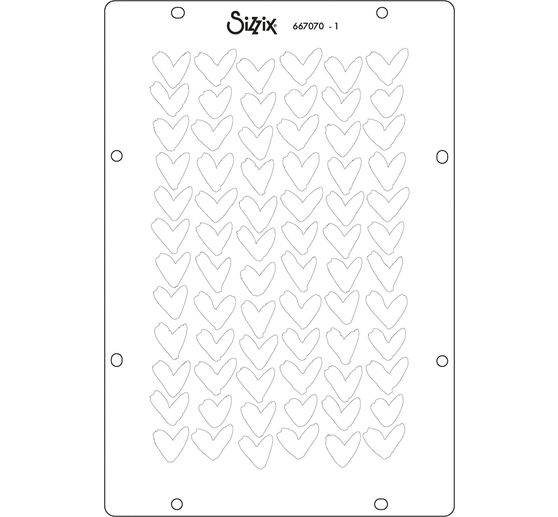 Sizzix Stencil zestaw "Backgrounds", 4 szt.