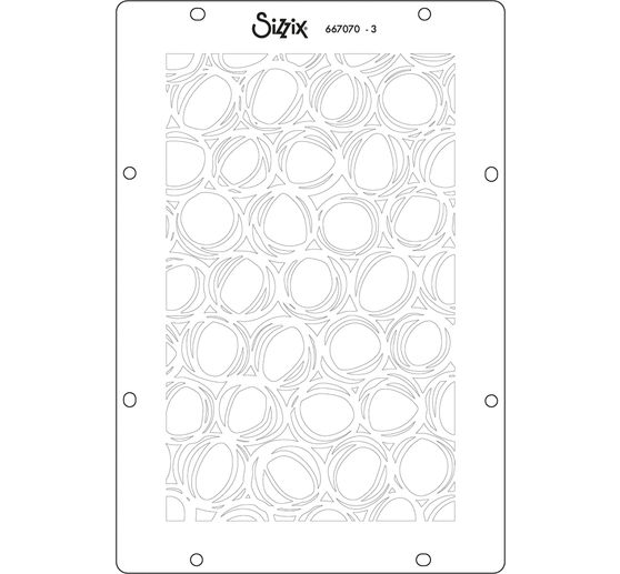 Sizzix Stencil zestaw "Backgrounds", 4 szt.