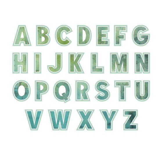 Sizzix Thinlits Punching template "Alphabet by 49 and Market"