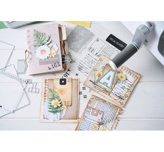 Sizzix Framelits Wykrojnik do papieru i Clear Stamps "Creative Combos by 49 & Market"