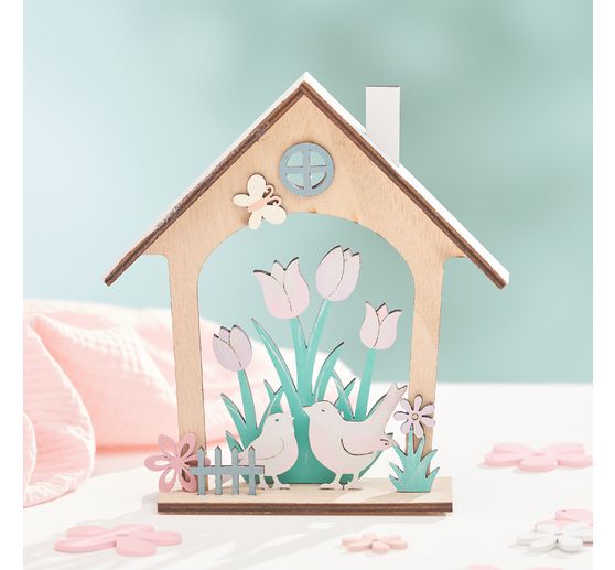 Domek z drewnianym modelem do składania VBS "Wiosenne przebudzenie"