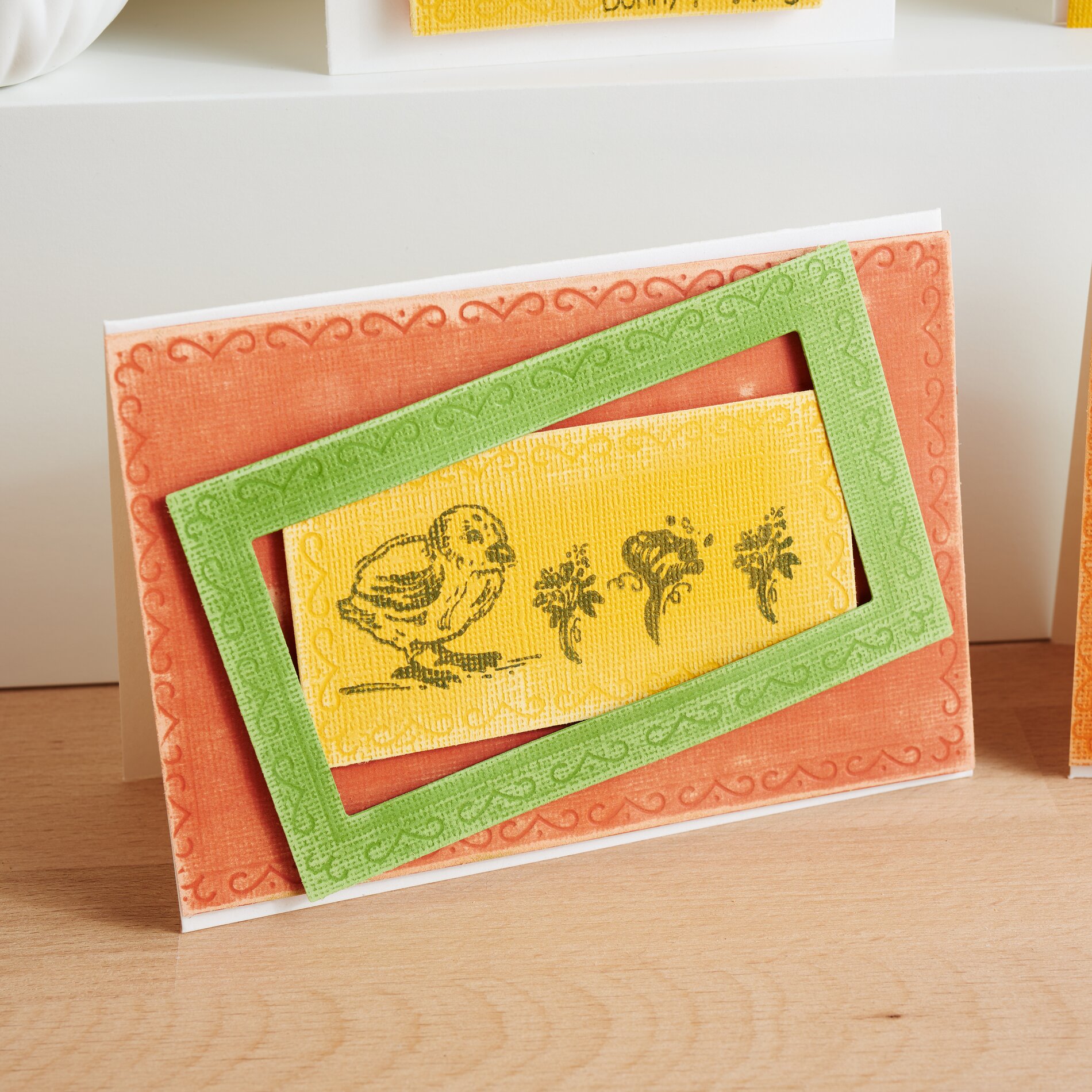 Osterkarten mit Stanzschablonen