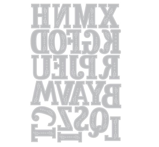 Sizzix Thinlits Punching template "Folk Alphabet"