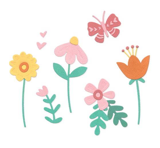 Sizzix Thinlits Wykrojnik do papieru "Friendly Florals"