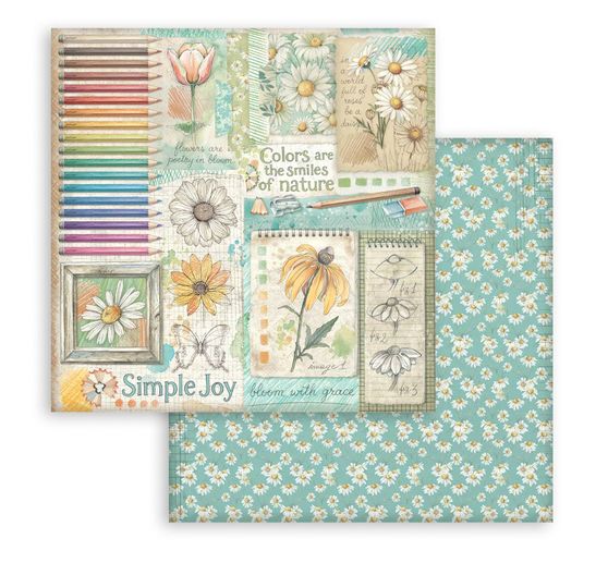 Scrapbook block "Daisy Art"