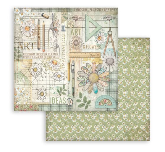 Scrapbook block "Daisy Art"