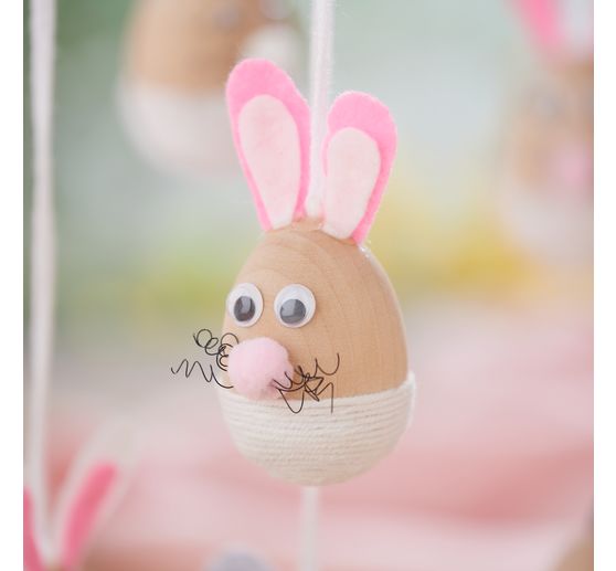 VBS Craft kit decoration pendants "Egg bunnies"