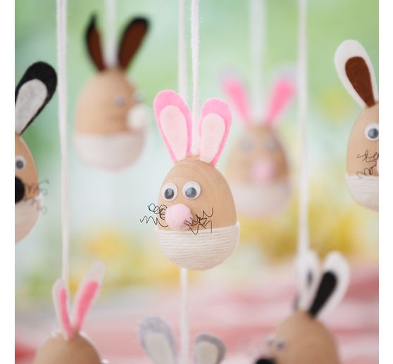 VBS Craft kit decoration pendants "Egg bunnies"