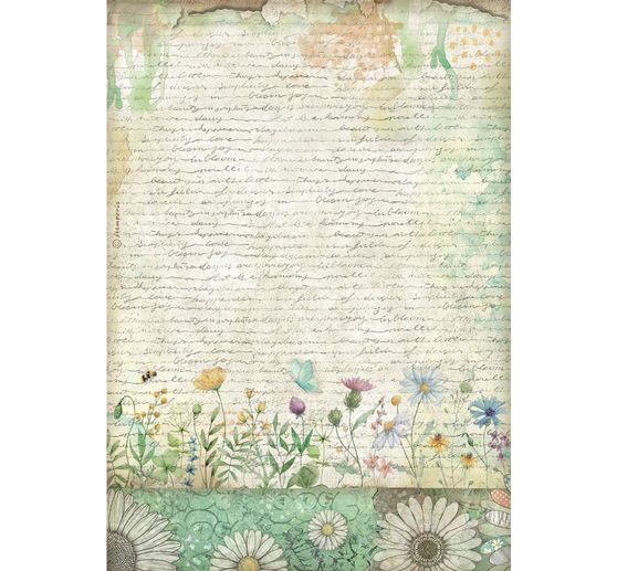 Motyw papier ryżowy asortyment "Daisy Art", zestaw 6 szt.