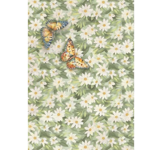 Motyw papieru ryżowego "Daisy Art", zestaw 8 sztuk