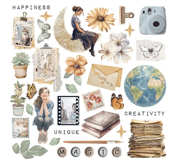 Rub On assortment "Secret Diary"