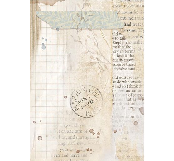 Motyw papier ryżowy backgrounds "Secret Diary", zestaw 8 sztuk