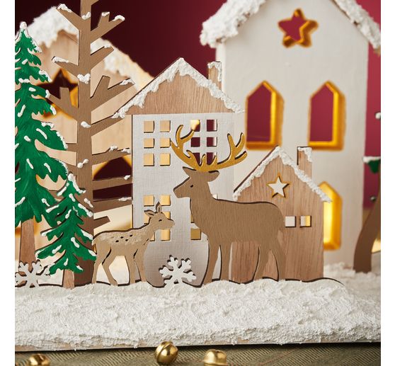 VBS Wooden silhouettes with window "Christmas"