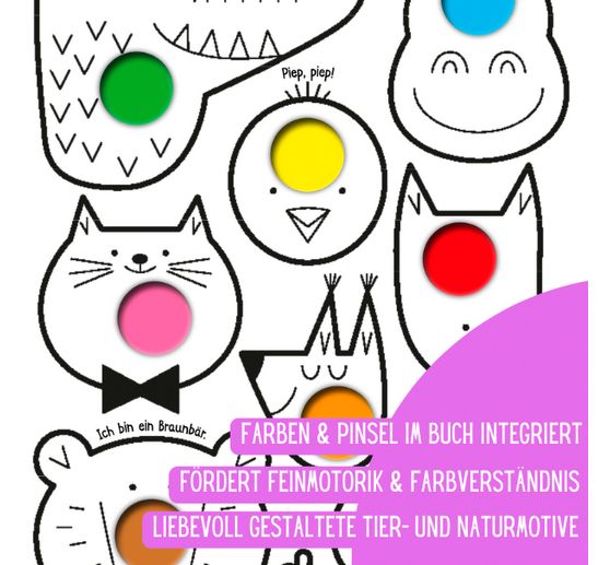 Book "Mein erster Wasserfarben-Malblock - Tiere"