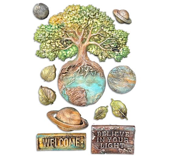 Silikonowa forma A5 "A New Beginning - Planets"