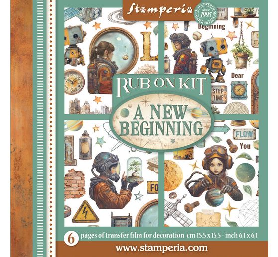 Rub On assortment "A New Beginning"