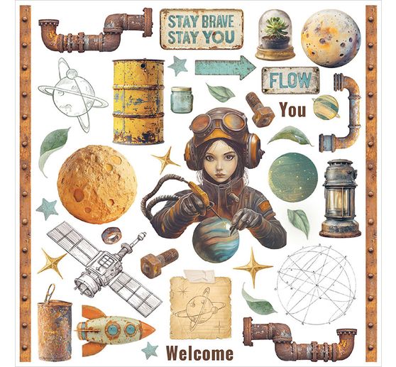 Rub On assortment "A New Beginning"