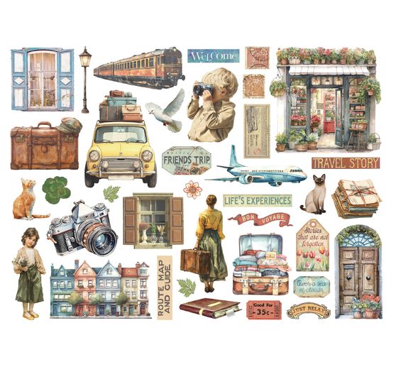 Motywy do wycinania "Art of Travelling"