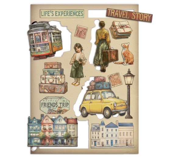 Lasercut motywy "Art of Travelling"