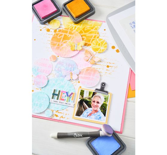 Sizzix Stencil zestaw "Words and Numbers"