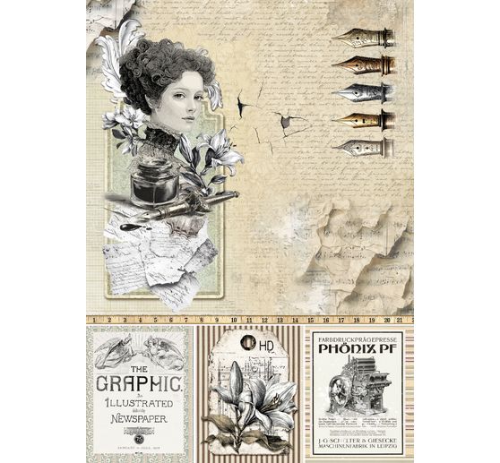 Zestaw papierowy "Typographic"