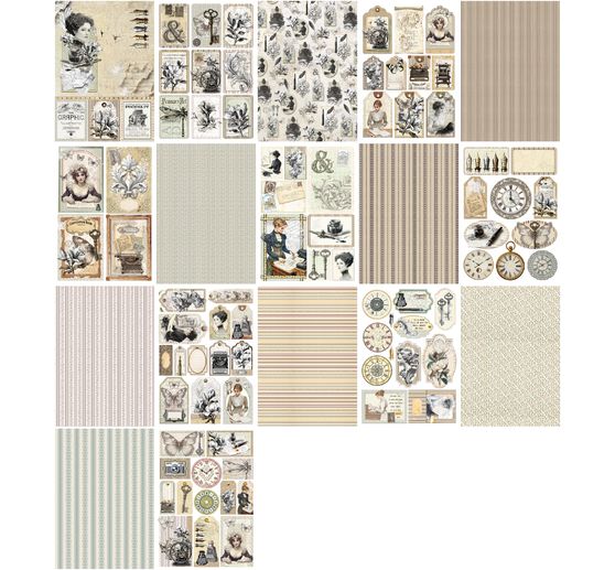 Zestaw papierowy "Typographic"